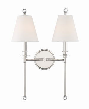 Riverdale 2 Light Aged Brass Sconce RIV-383-AG