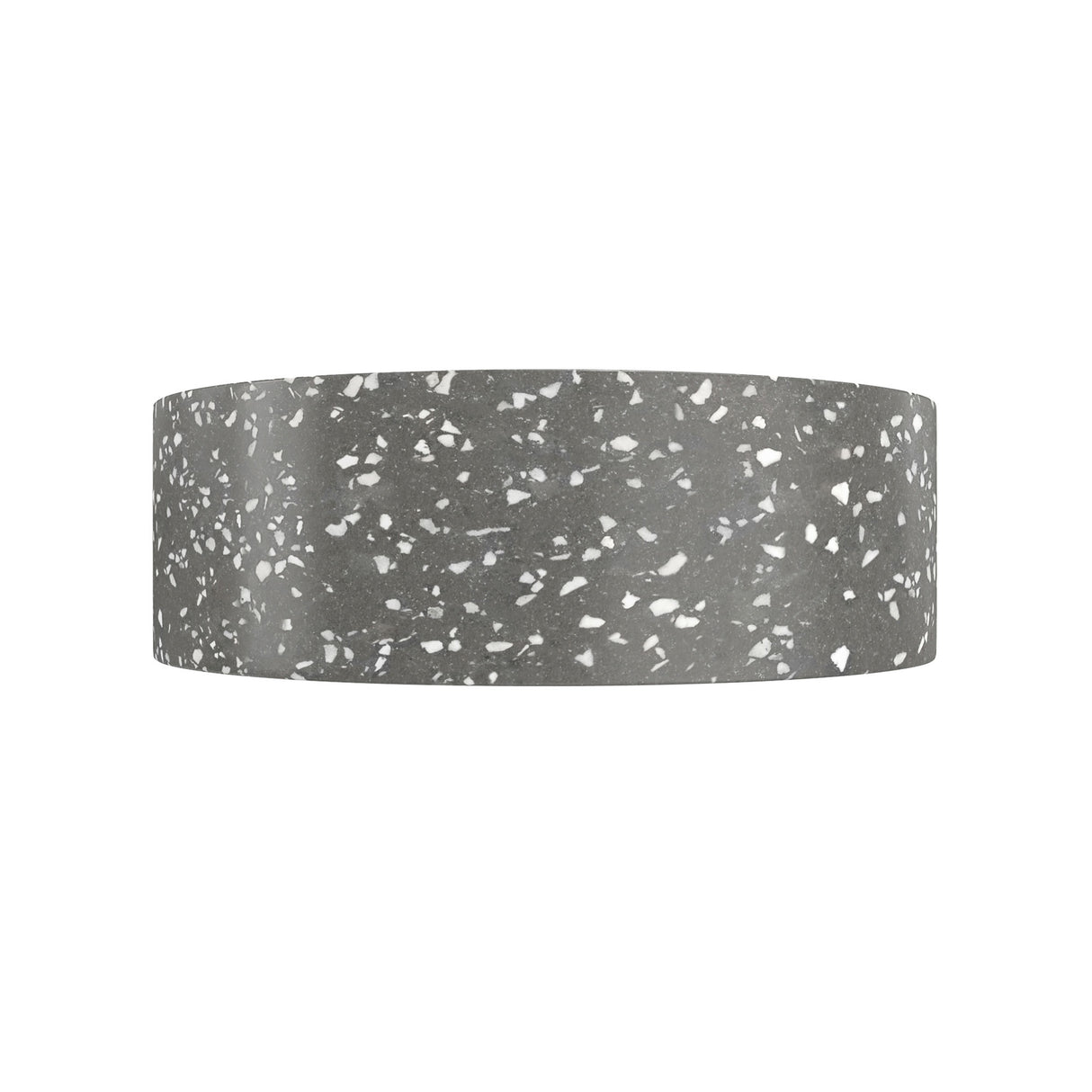 Ambia Round Terrazzo Vessel Sink in Dark Grey