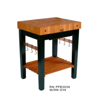 John Boos RN-PPB3024 American Cherry Pro Prep Block, 30W x 24D