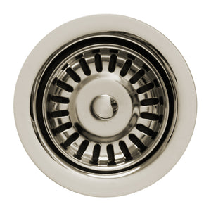 3 1/2" Basket Strainer for Deep Fireclay Application
