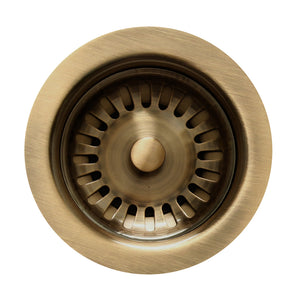 3 1/2" Basket Strainer for Deep Fireclay Application