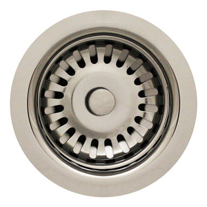 3 1/2" Basket Strainer for Deep Fireclay Application
