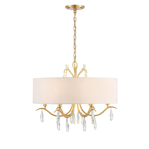 Rollins 6 Light Antique Gold Chandelier ROL-18806-GA