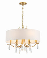 Rollins 6 Light Antique Gold Chandelier ROL-18806-GA