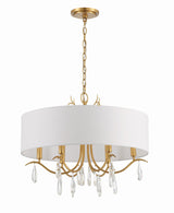 Rollins 6 Light Antique Gold Chandelier ROL-18806-GA