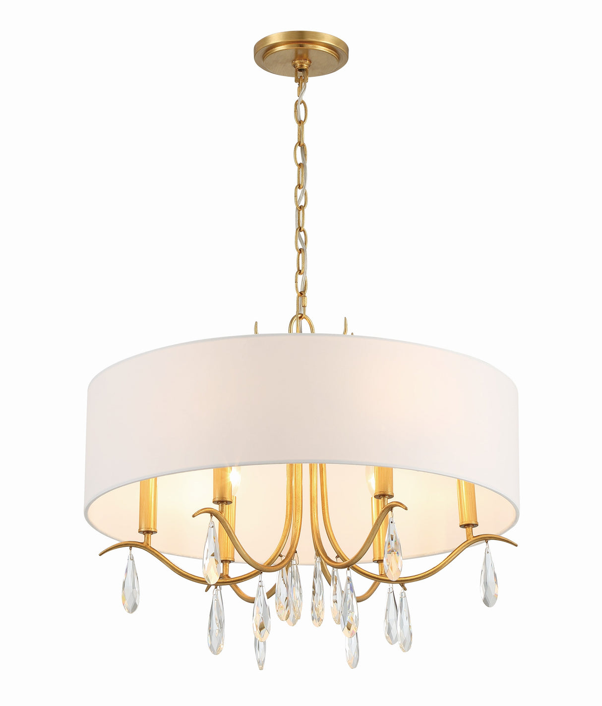 Rollins 6 Light Antique Gold Chandelier ROL-18806-GA