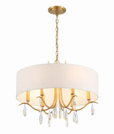 Rollins 6 Light Antique Gold Chandelier ROL-18806-GA