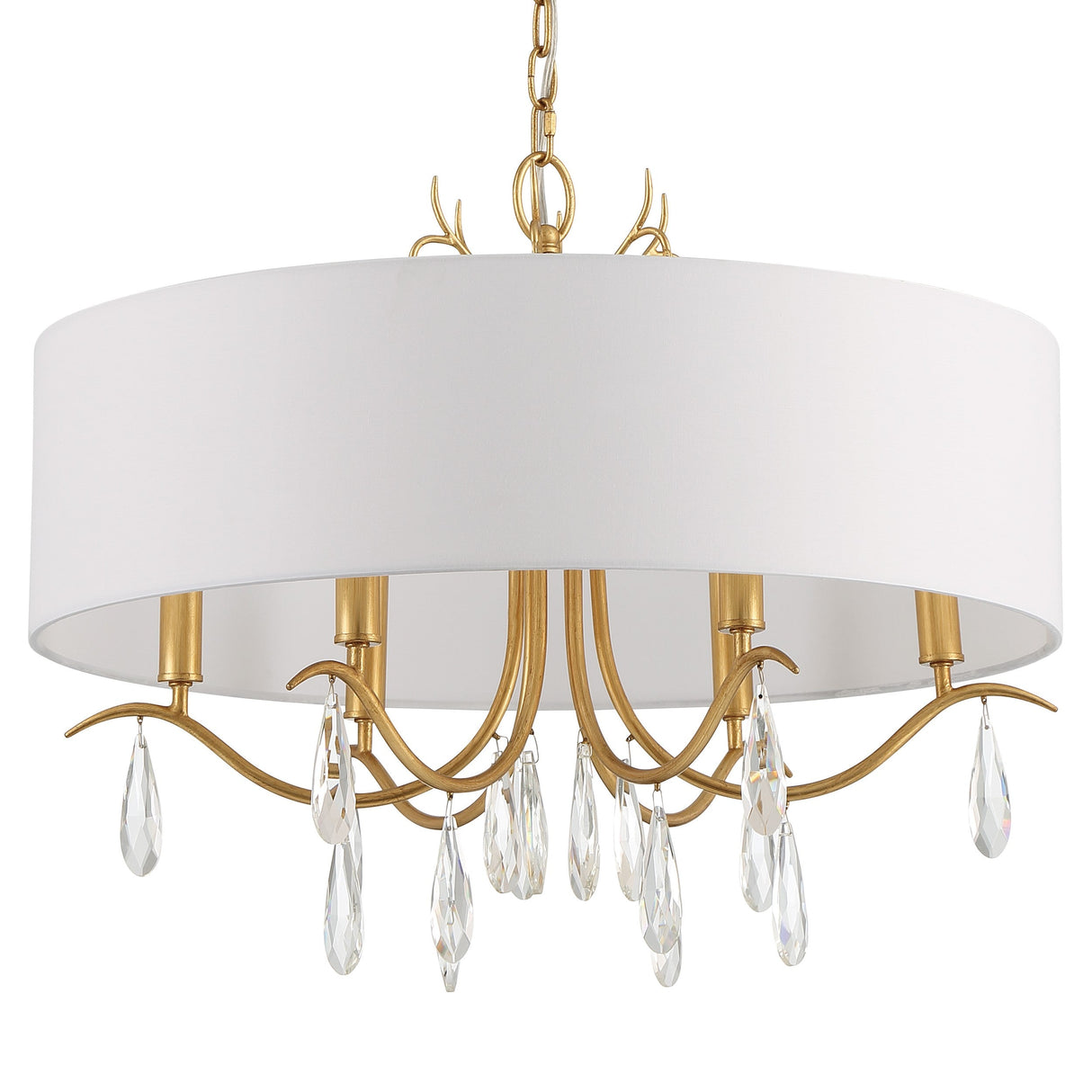 Rollins 6 Light Antique Gold Chandelier ROL-18806-GA