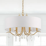 Rollins 6 Light Antique Gold Chandelier ROL-18806-GA