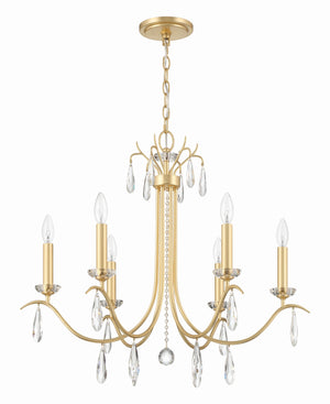 Rollins 6 Light Antique Gold Chandelier ROL-18816-GA