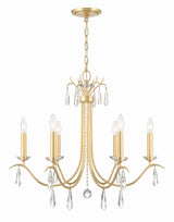 Rollins 6 Light Antique Gold Chandelier ROL-18816-GA