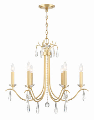 Rollins 6 Light Antique Gold Chandelier ROL-18816-GA