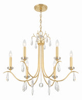 Rollins 6 Light Antique Gold Chandelier ROL-18816-GA