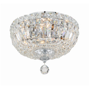 Roslyn 4 Light Polished Chrome Flush Mount ROS-A1004-CH-CL-MWP
