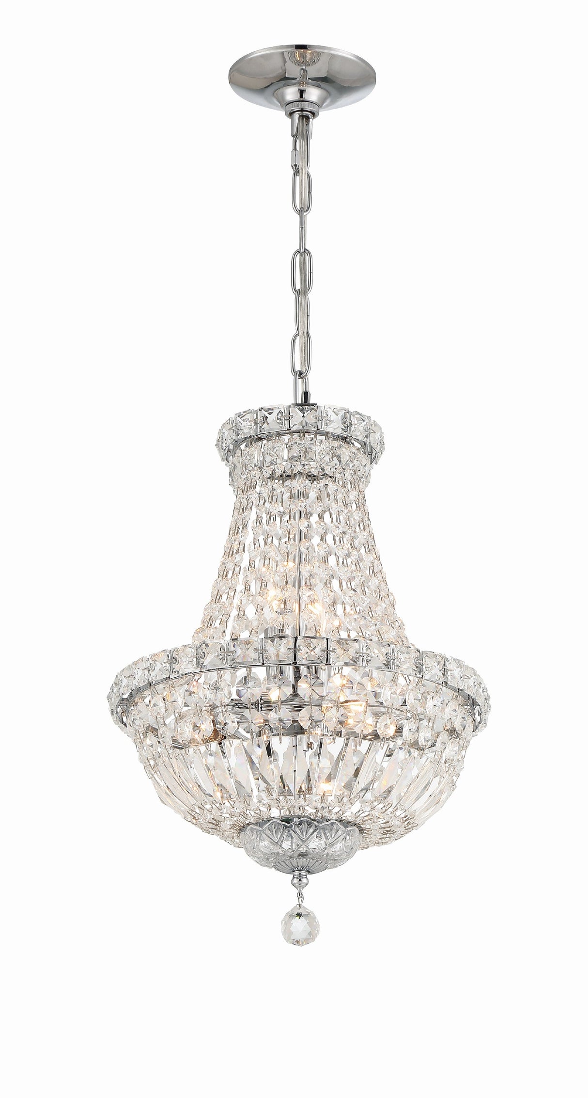 Roslyn 5 Light Polished Chrome Mini Chandelier ROS-A1006-CH-CL-MWP