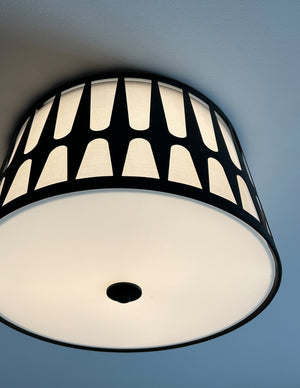 Royston 3 Light Black Flush Mount ROY-800-BK