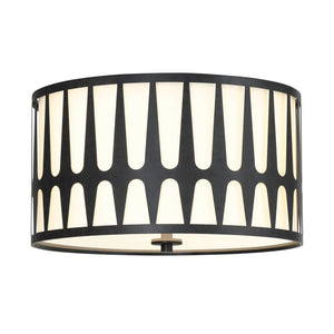 Royston 3 Light Black Flush Mount ROY-800-BK