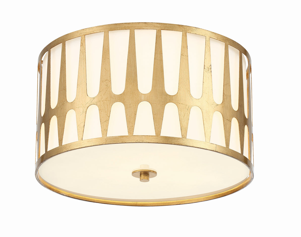 Royston 3 Light Black Flush Mount ROY-800-BK