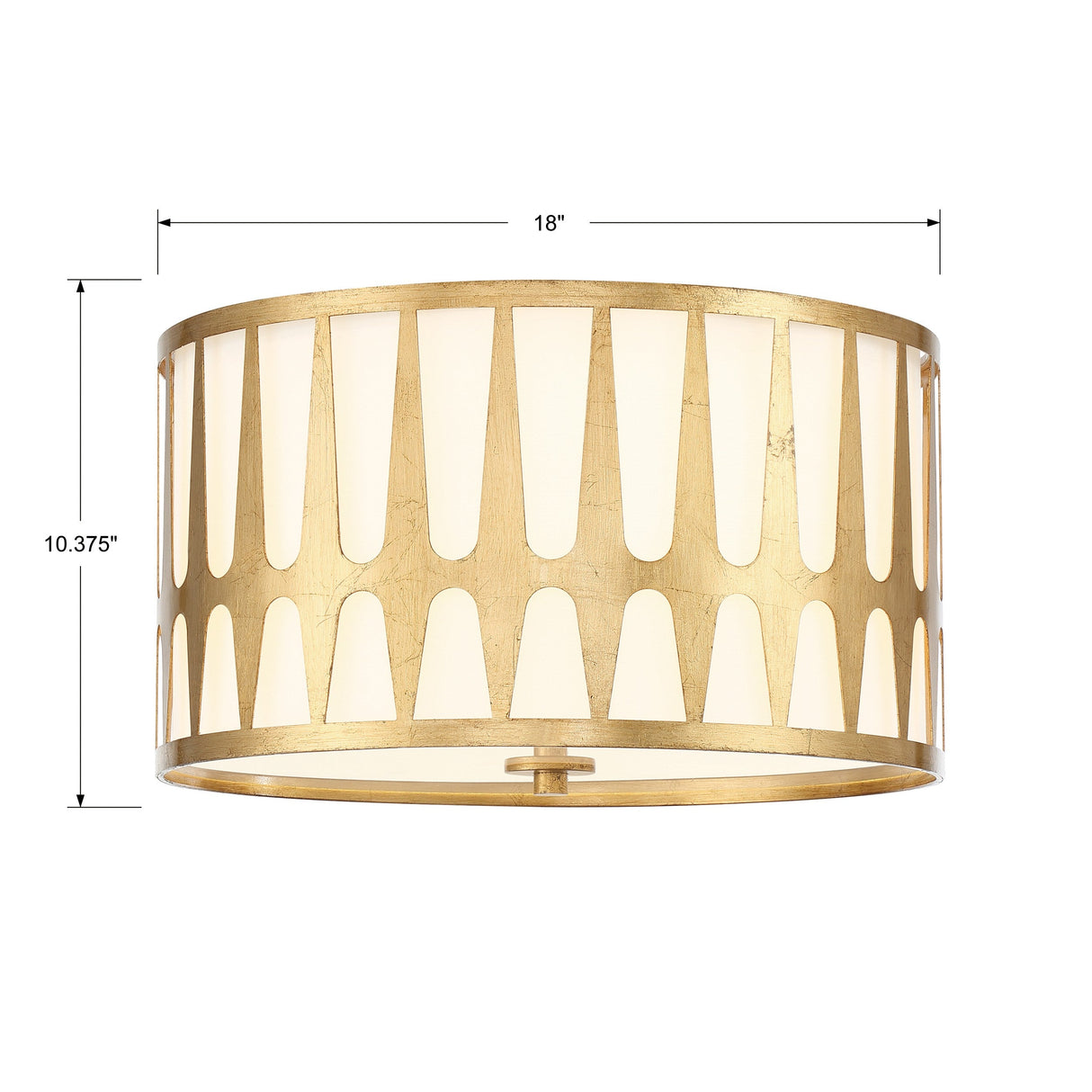 Royston 3 Light Black Flush Mount ROY-800-BK