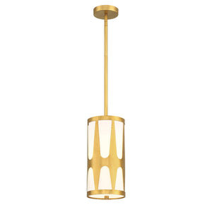 Royston 1 Light Antique Gold Mini Pendant ROY-801-GA
