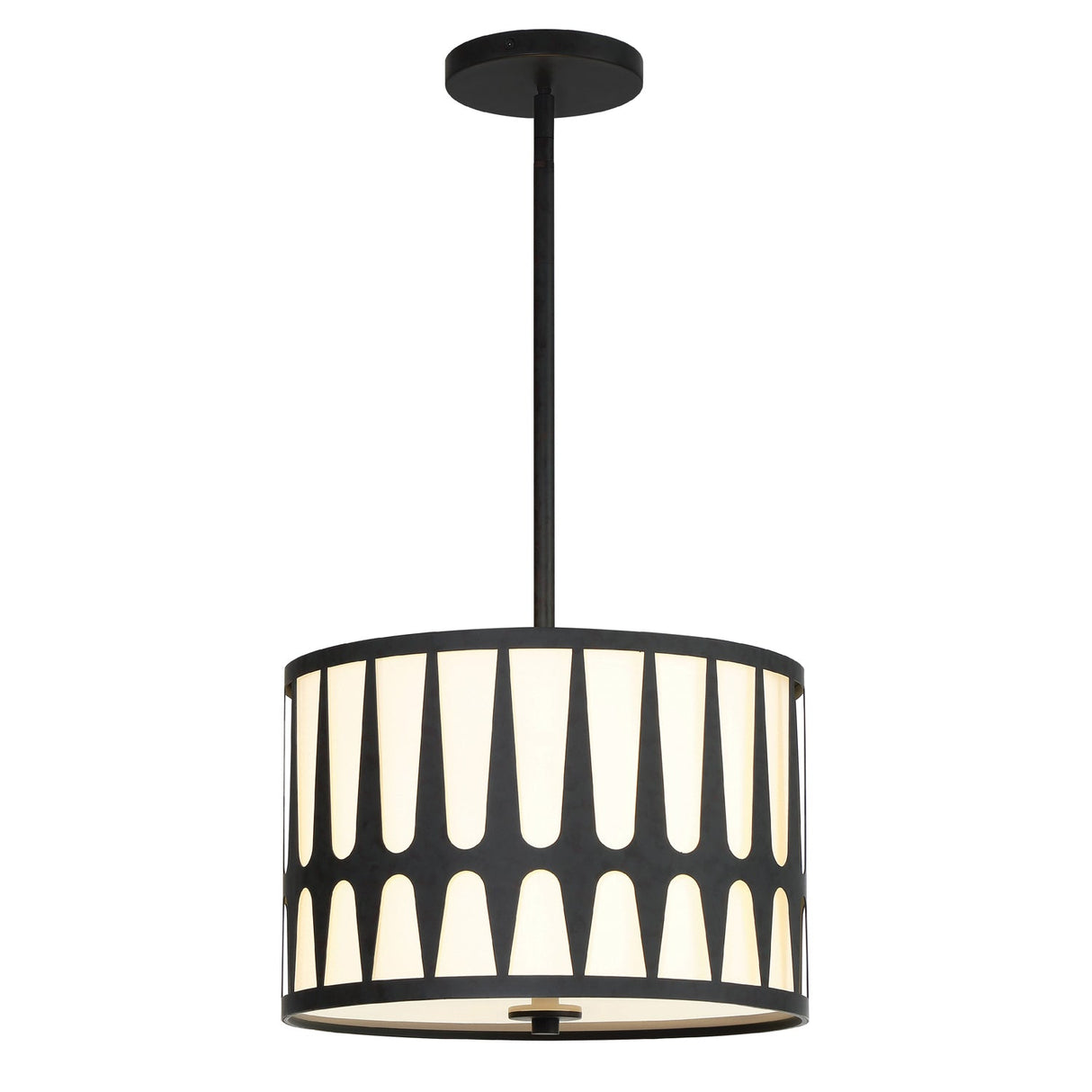 Royston 3 Light Black Mini Chandelier ROY-803-BK