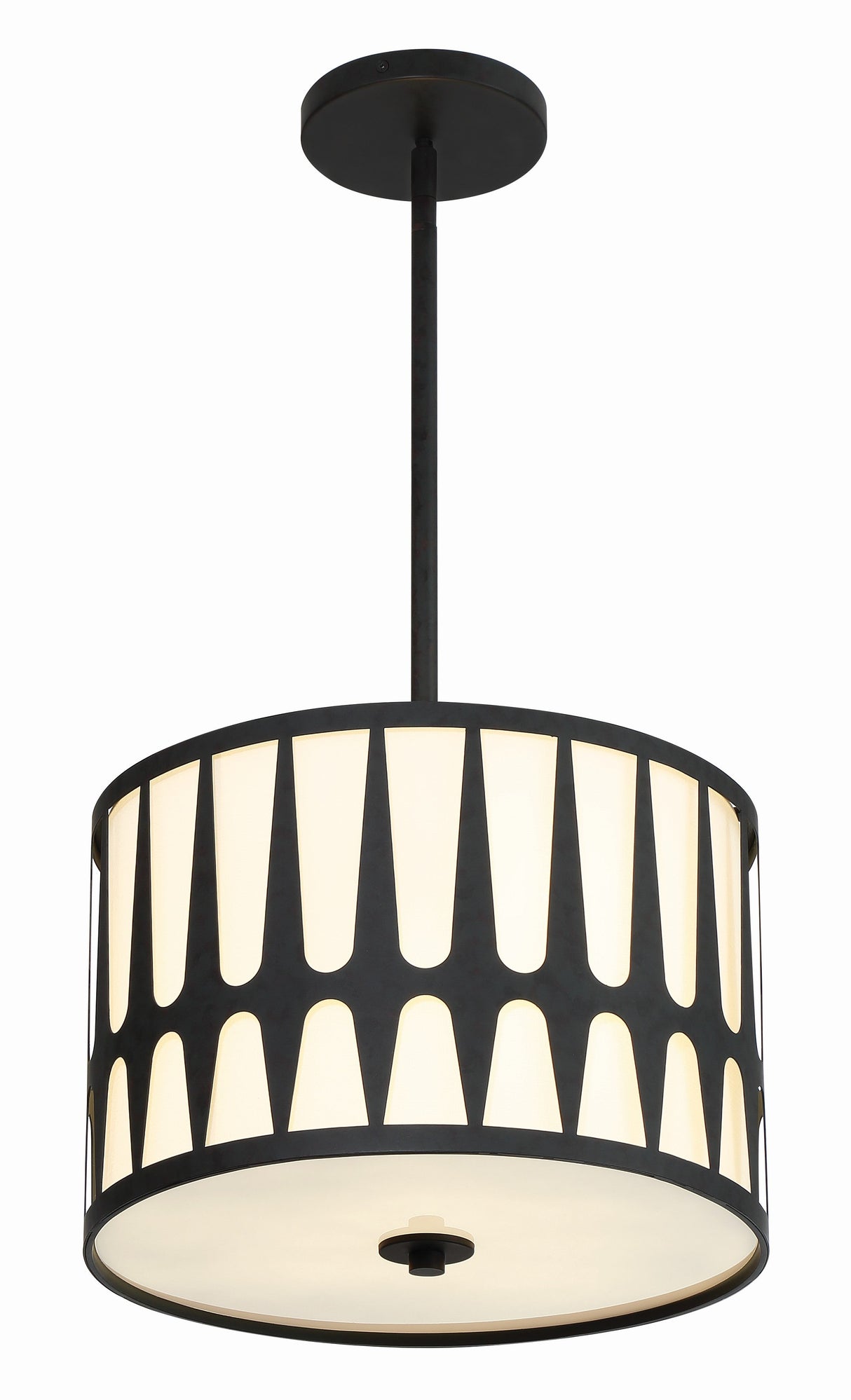 Royston 3 Light Black Mini Chandelier ROY-803-BK