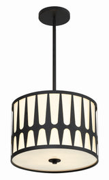 Royston 3 Light Black Mini Chandelier ROY-803-BK