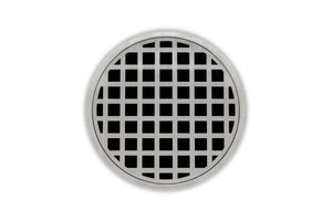 Infinity Drain RQS 5 5” Strainer - Squares Pattern for RQ 5, RQD 5, RQDB 5