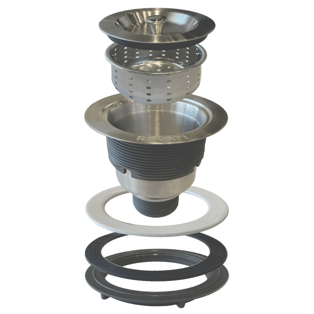 Ruvati RVA1025 Kitchen Sink Basket Strainer - Stainless Steel
