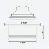 Ruvati Garbage Disposal Flange for Kitchen Sinks - Gunmetal Black Stainless Steel - RVA1041BL