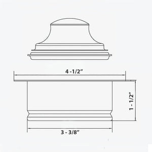 Ruvati Garbage Disposal Flange for Kitchen Sinks - Brass / Gold Tone Stainless Steel - RVA1041GG