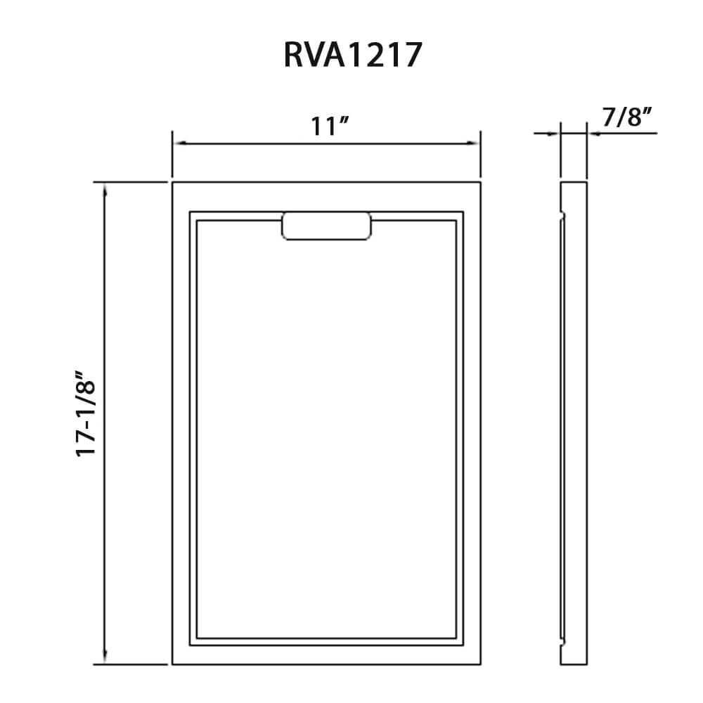Ruvati 17 x 11 inch LedgeFit Bamboo Replacement Cutting Board for Ruvati Workstation Sinks - RVA1217BAM