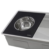 Ruvati Mixing Bowl and Colander with Black Composite Platform (complete set) for Workstation Sinks - RVA1288BWC