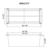 Ruvati Workstation Sink Replacement Colander 17 inch Black Stainless Steel with Wooden Handles - RVA1317BL