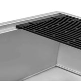 Ruvati Black Silicone Foldable Drying Rack for Workstation Sinks Trivet Window Pane Design - RVA1397
