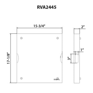 Ruvati 17 x 16 x 2 inch thick End-Grain French Oak Butcher Block Solid Wood Large Cutting Board - RVA2445OAK