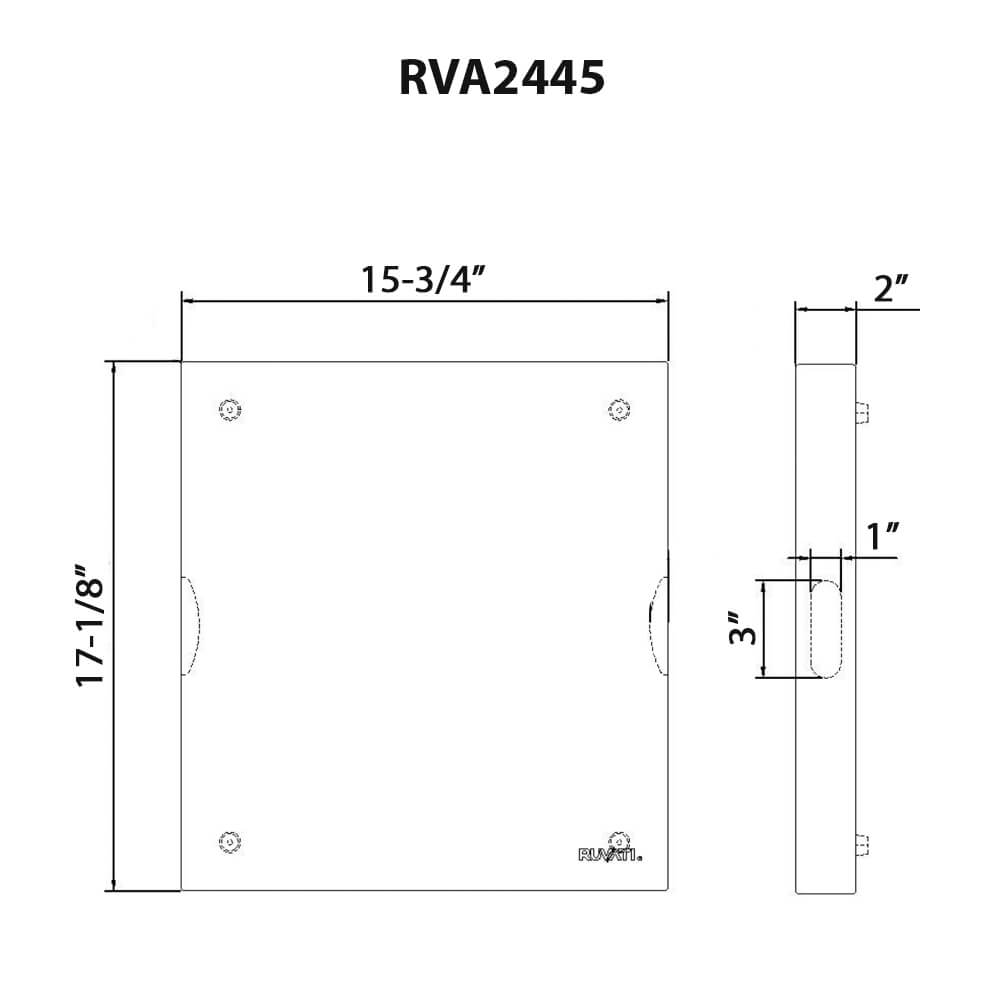 Ruvati 17 x 16 x 2 inch thick End-Grain Teak Butcher Block Solid Wood Large Workstation Cutting Board - RVA2445TKE