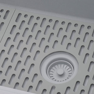 Ruvati Silicone Bottom Grid Sink Mat for RVG1033 and RVG2033 Sinks - Gray - RVA41033GR