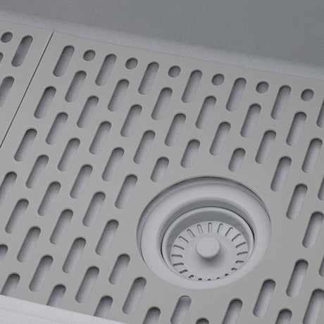 Ruvati Silicone Bottom Grid Sink Mat for RVG1033 and RVG2033 Sinks - Gray - RVA41033GR