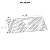 Ruvati Silicone Bottom Grid Sink Mat for RVG1080 and RVG2080 Sinks - Black - RVA41080BK