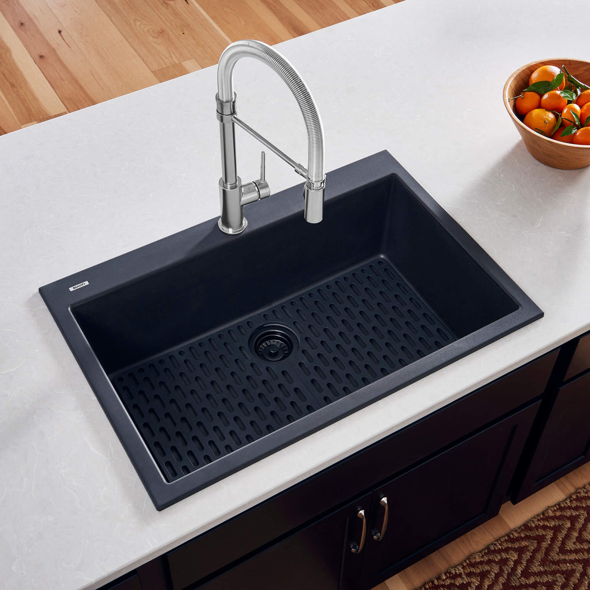 Ruvati Silicone Bottom Grid Sink Mat for RVG1080 and RVG2080 Sinks - Black - RVA41080BK