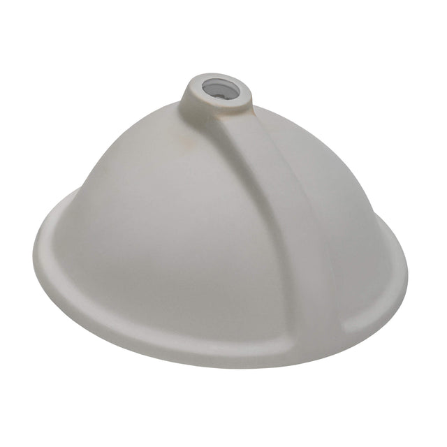Ruvati 16 x 13 inch Undermount Bathroom Sink White Oval Porcelain Ceramic with Overflow - RVB0618