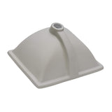 Ruvati 17 x 12 inch Undermount Bathroom Vanity Sink White Rectangular Porcelain Ceramic with Overflow - RVB0718