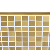 Ruvati 15 x 15 inch Bathroom Vessel Sink Gold Decorative Pattern Above Vanity Counter White Porcelain Ceramic - RVB1515WG4