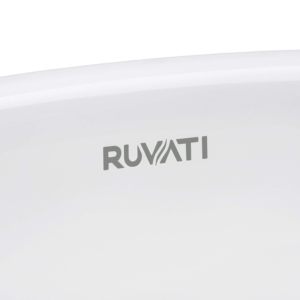 Ruvati 15 x 15 inch Bathroom Vessel Sink Gold Decorative Pattern Above Vanity Counter White Porcelain Ceramic - RVB1515WG4