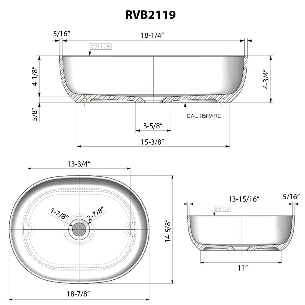 Ruvati 19-inch Avocado Lime Green epiStone Solid Surface Bathroom Vessel Sink - RVB2119GN