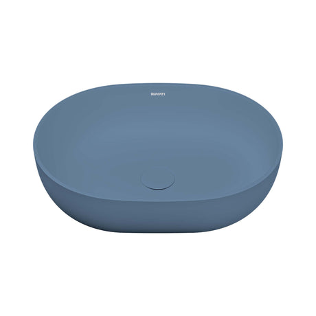 Ruvati 19-inch Pacific Blue epiStone Solid Surface Modern Bathroom Vessel Sink - RVB2119LE