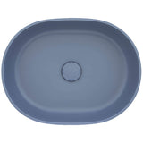 Ruvati 19-inch Pacific Blue epiStone Solid Surface Modern Bathroom Vessel Sink - RVB2119LE
