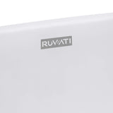 Ruvati 19-inch Matte White epiStone Solid Surface Modern Bathroom Vessel Sink - RVB2119WH