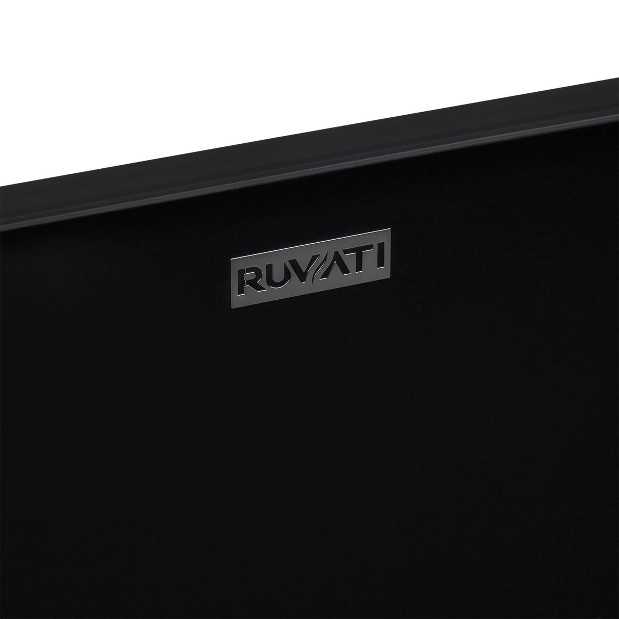 Ruvati 23-inch Matte Black epiStone Solid Surface Modern Bathroom Vessel Sink - RVB2550BK